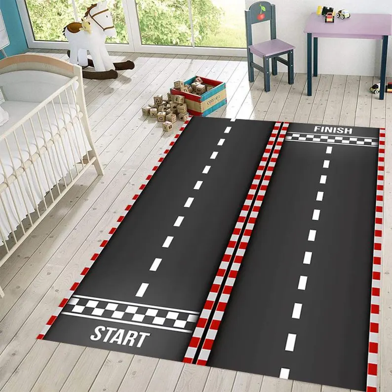 Commercial Printing Services - Racing Track Carpet Urban Transportation Parking